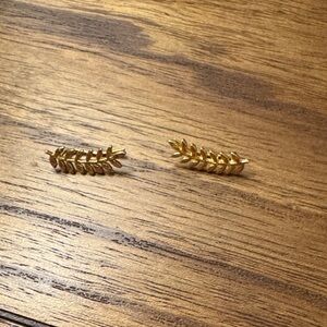 Gorjana Gold Leaf Ear Climbers
